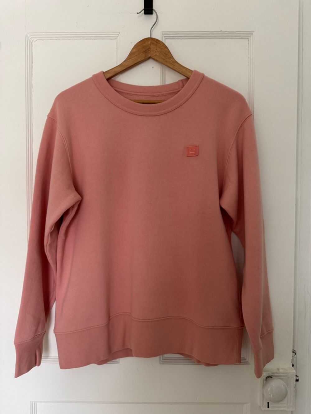 Acne Studios Crewneck Sweatshirt in Dusty Rose